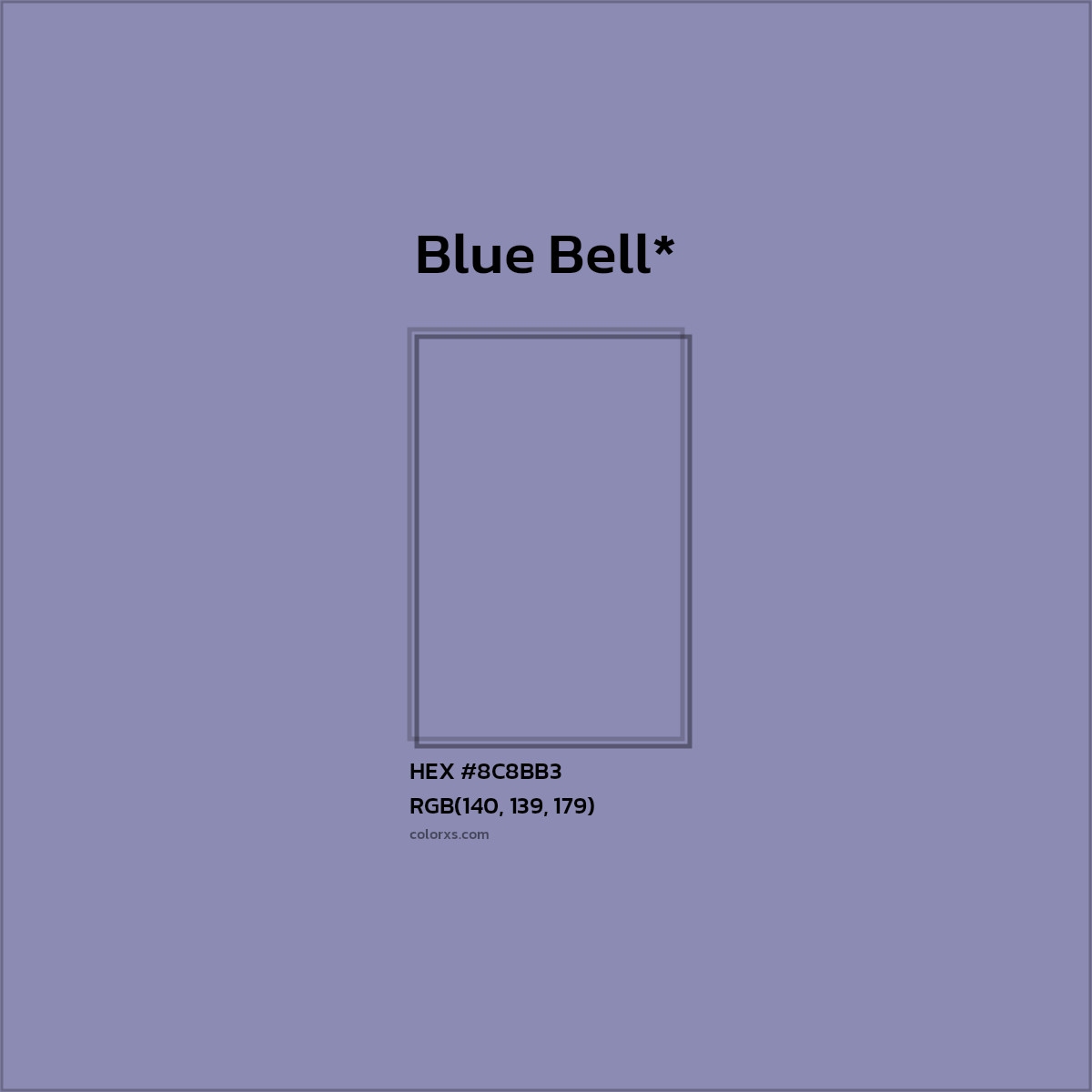HEX #8C8BB3 Color Name, Color Code, Palettes, Similar Paints, Images