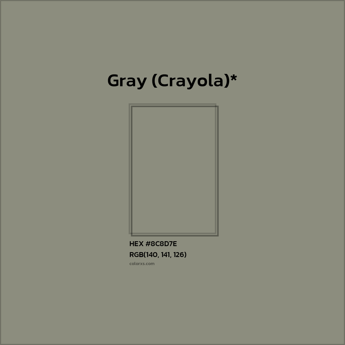 HEX #8C8D7E Color Name, Color Code, Palettes, Similar Paints, Images