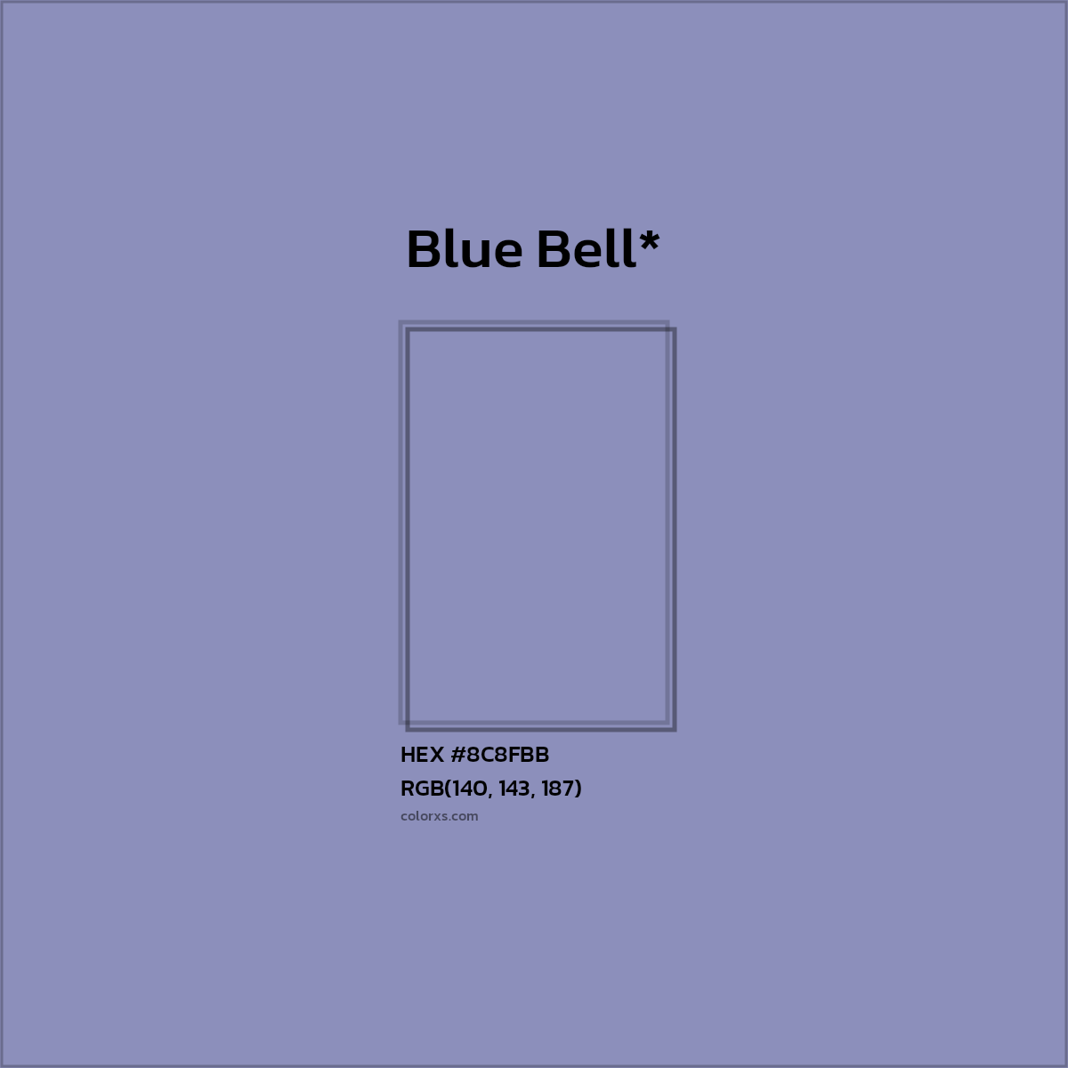 HEX #8C8FBB Color Name, Color Code, Palettes, Similar Paints, Images