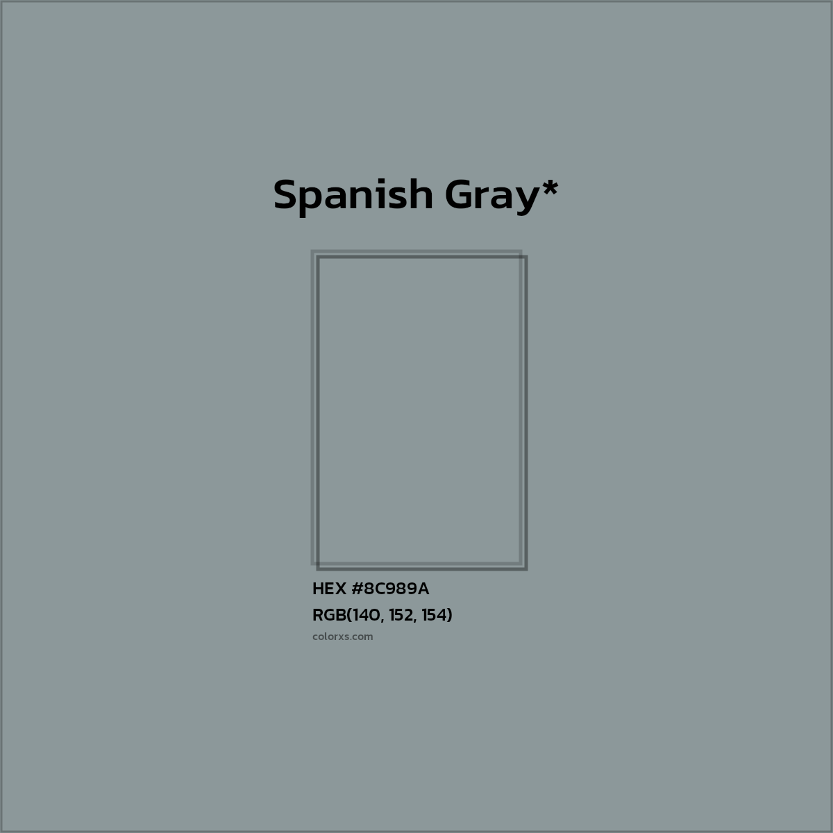HEX #8C989A Color Name, Color Code, Palettes, Similar Paints, Images