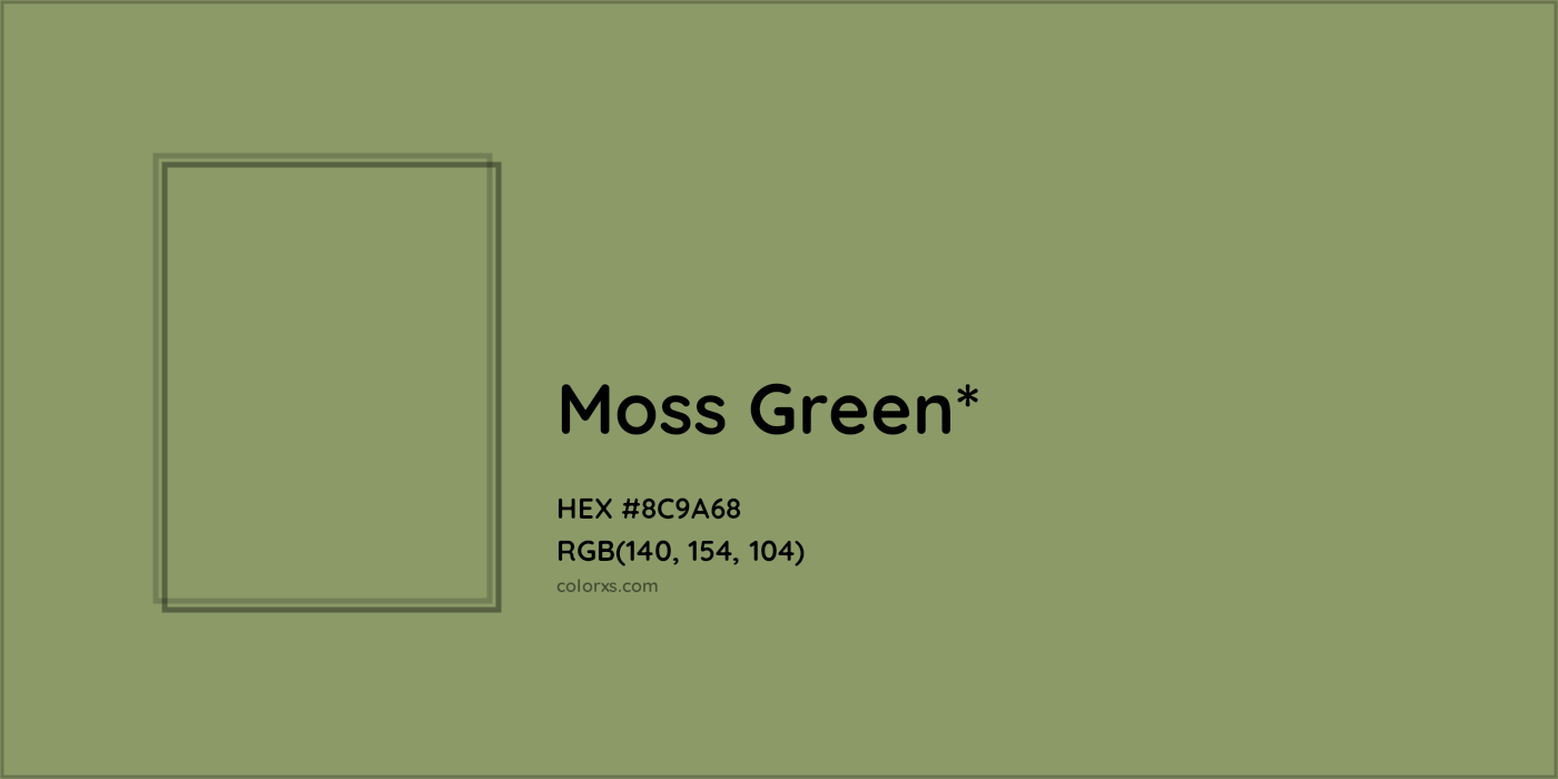 HEX #8C9A68 Color Name, Color Code, Palettes, Similar Paints, Images