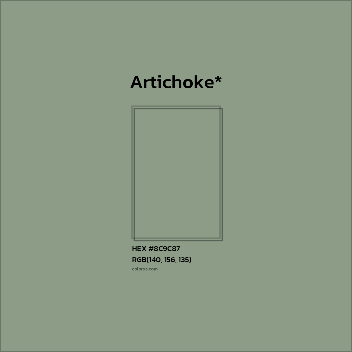 HEX #8C9C87 Color Name, Color Code, Palettes, Similar Paints, Images