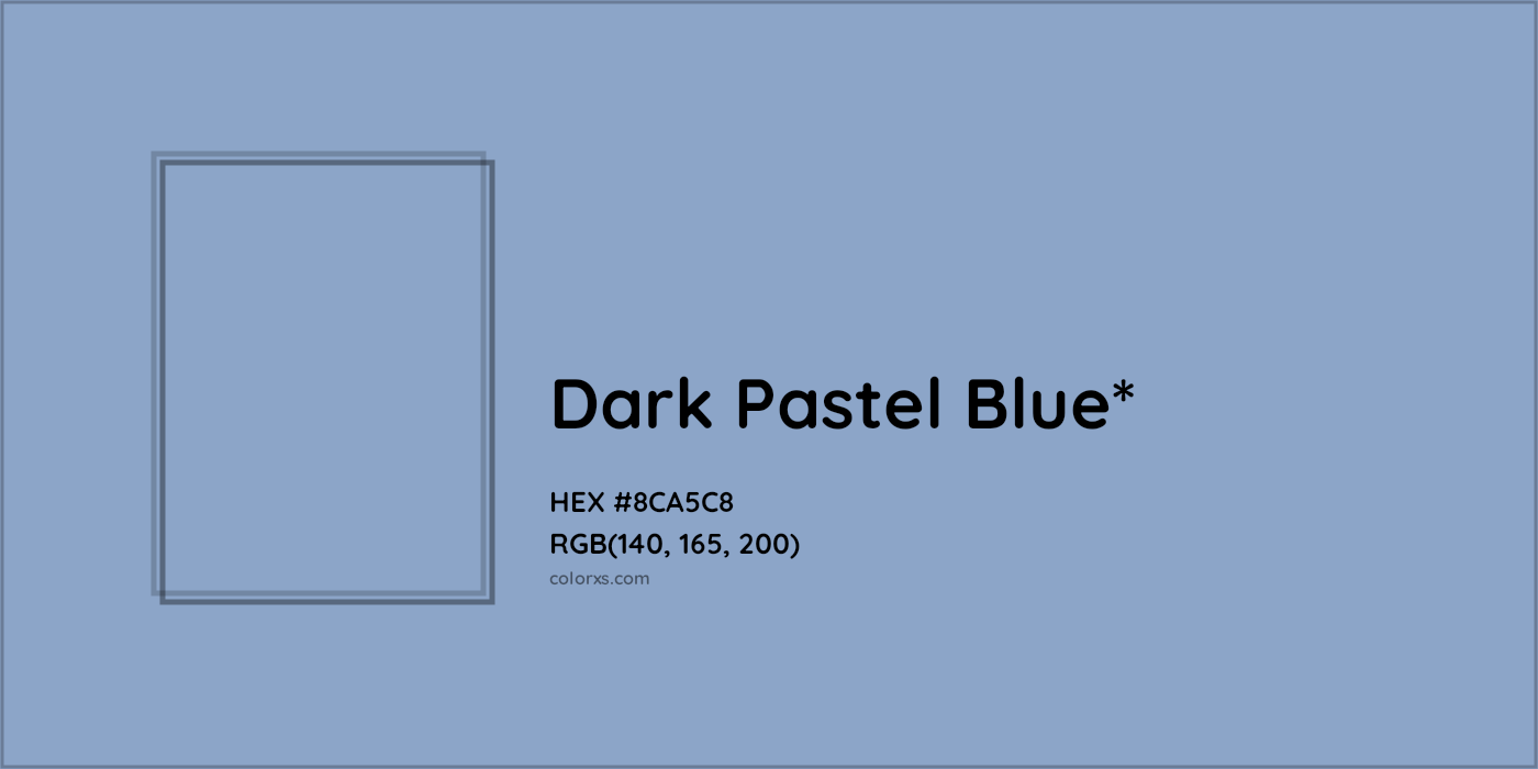 HEX #8CA5C8 Color Name, Color Code, Palettes, Similar Paints, Images