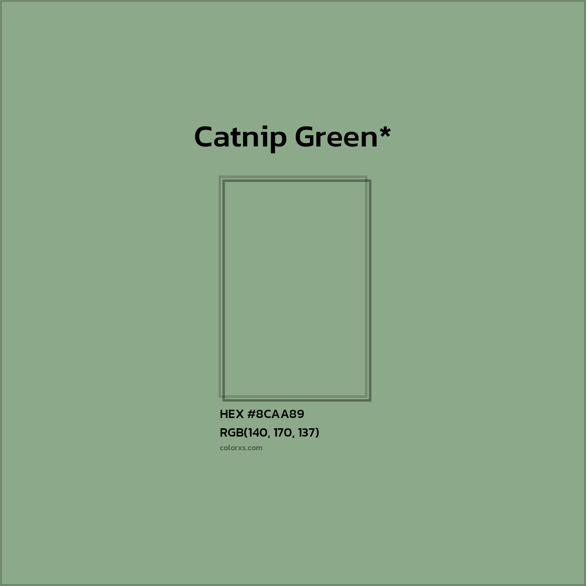 HEX #8CAA89 Color Name, Color Code, Palettes, Similar Paints, Images