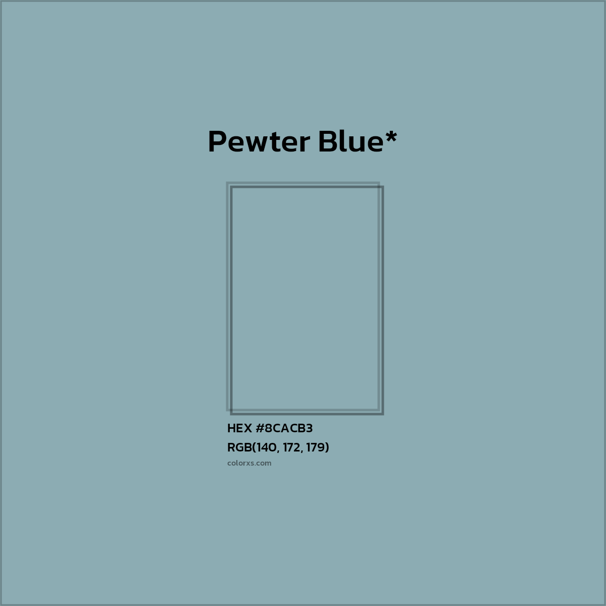 HEX #8CACB3 Color Name, Color Code, Palettes, Similar Paints, Images