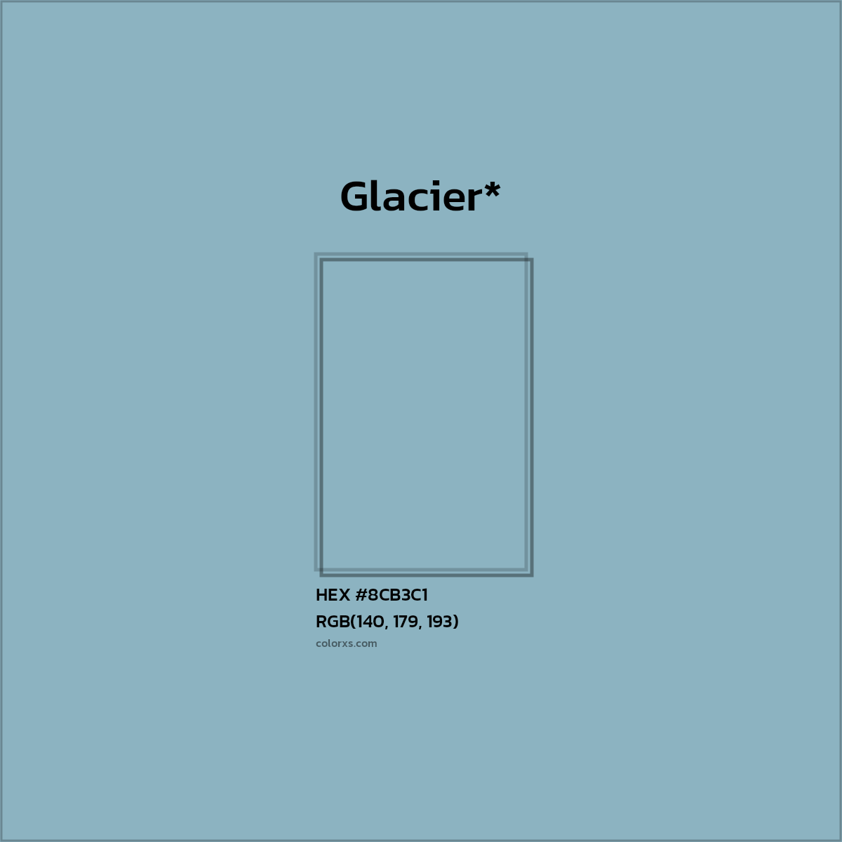 HEX #8CB3C1 Color Name, Color Code, Palettes, Similar Paints, Images