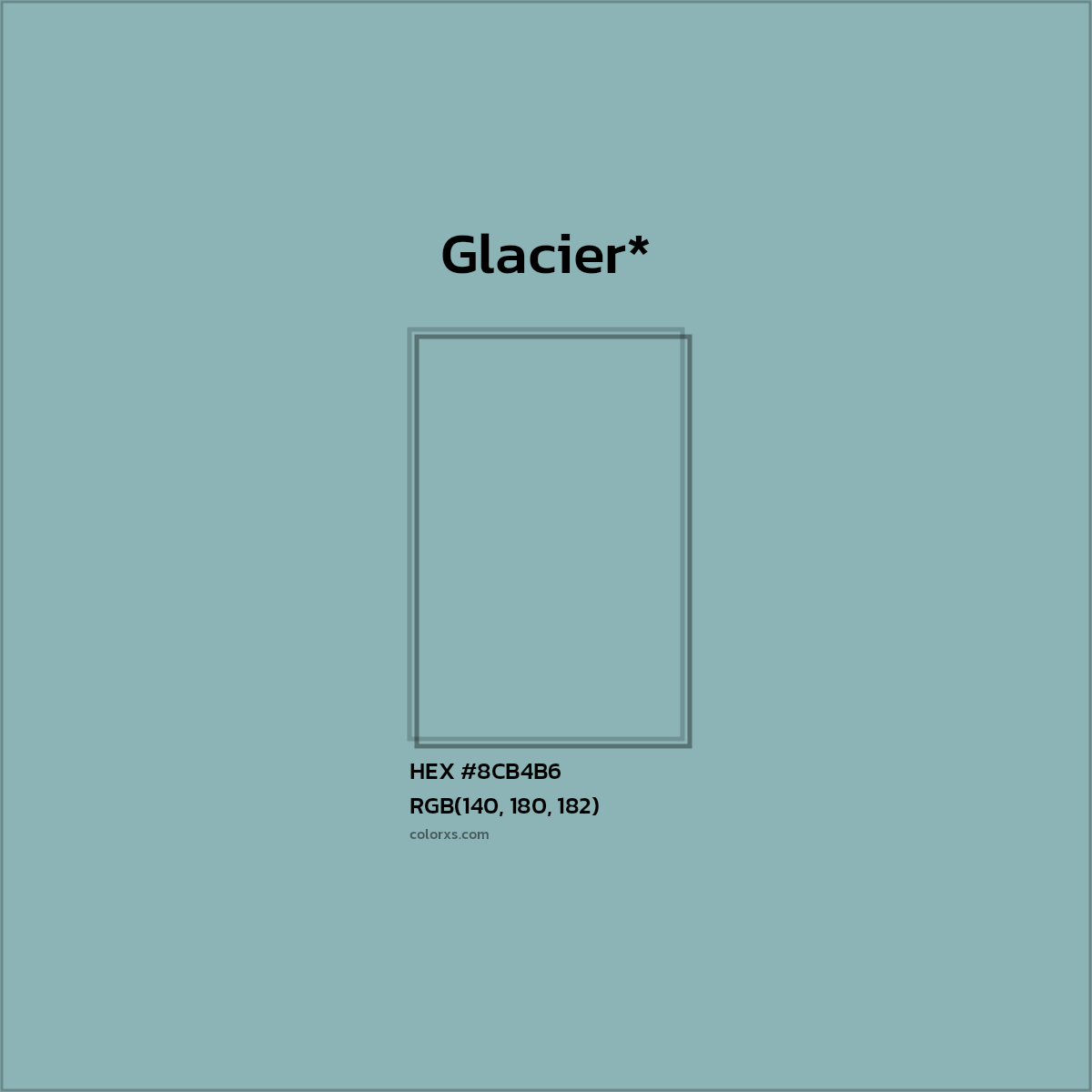 HEX #8CB4B6 Color Name, Color Code, Palettes, Similar Paints, Images