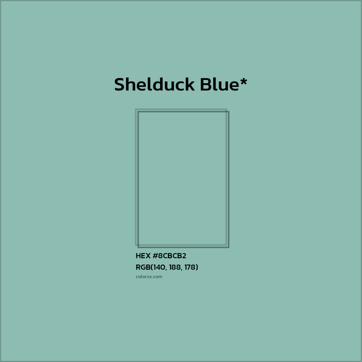 HEX #8CBCB2 Color Name, Color Code, Palettes, Similar Paints, Images