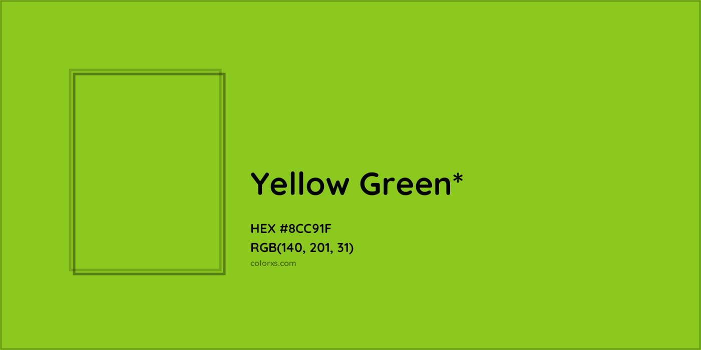 HEX #8CC91F Color Name, Color Code, Palettes, Similar Paints, Images