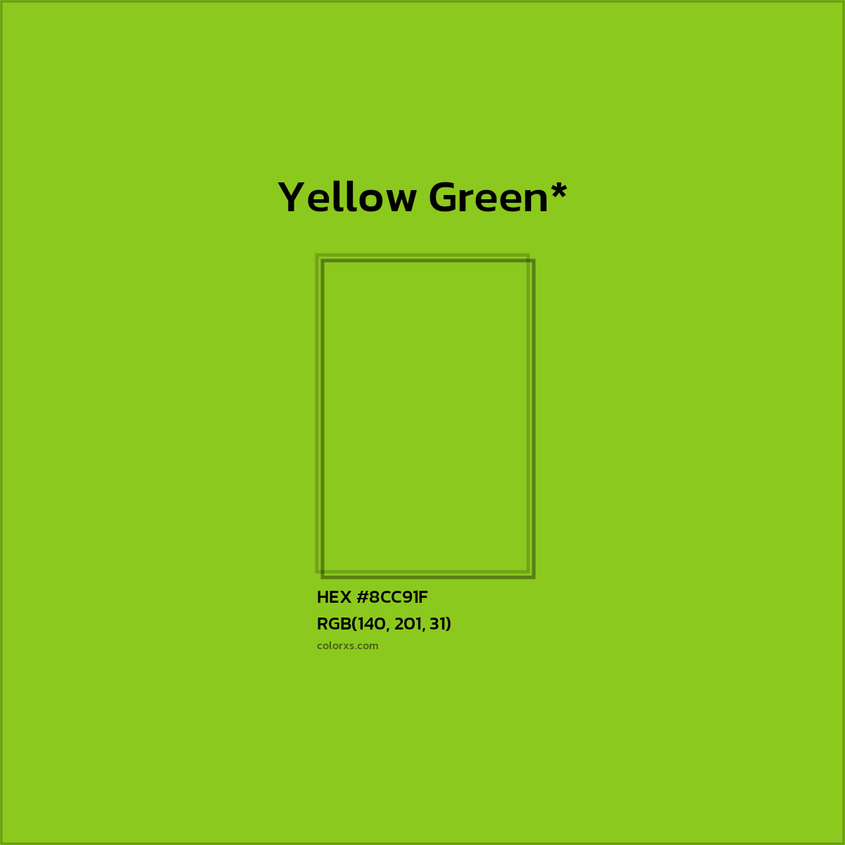 HEX #8CC91F Color Name, Color Code, Palettes, Similar Paints, Images