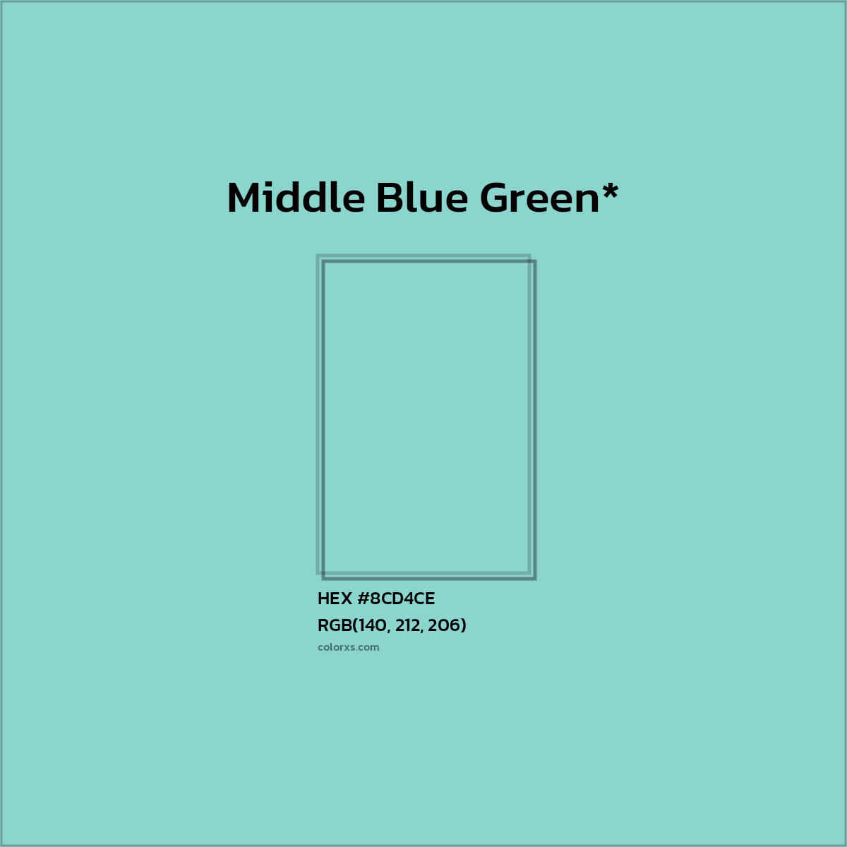 HEX #8CD4CE Color Name, Color Code, Palettes, Similar Paints, Images