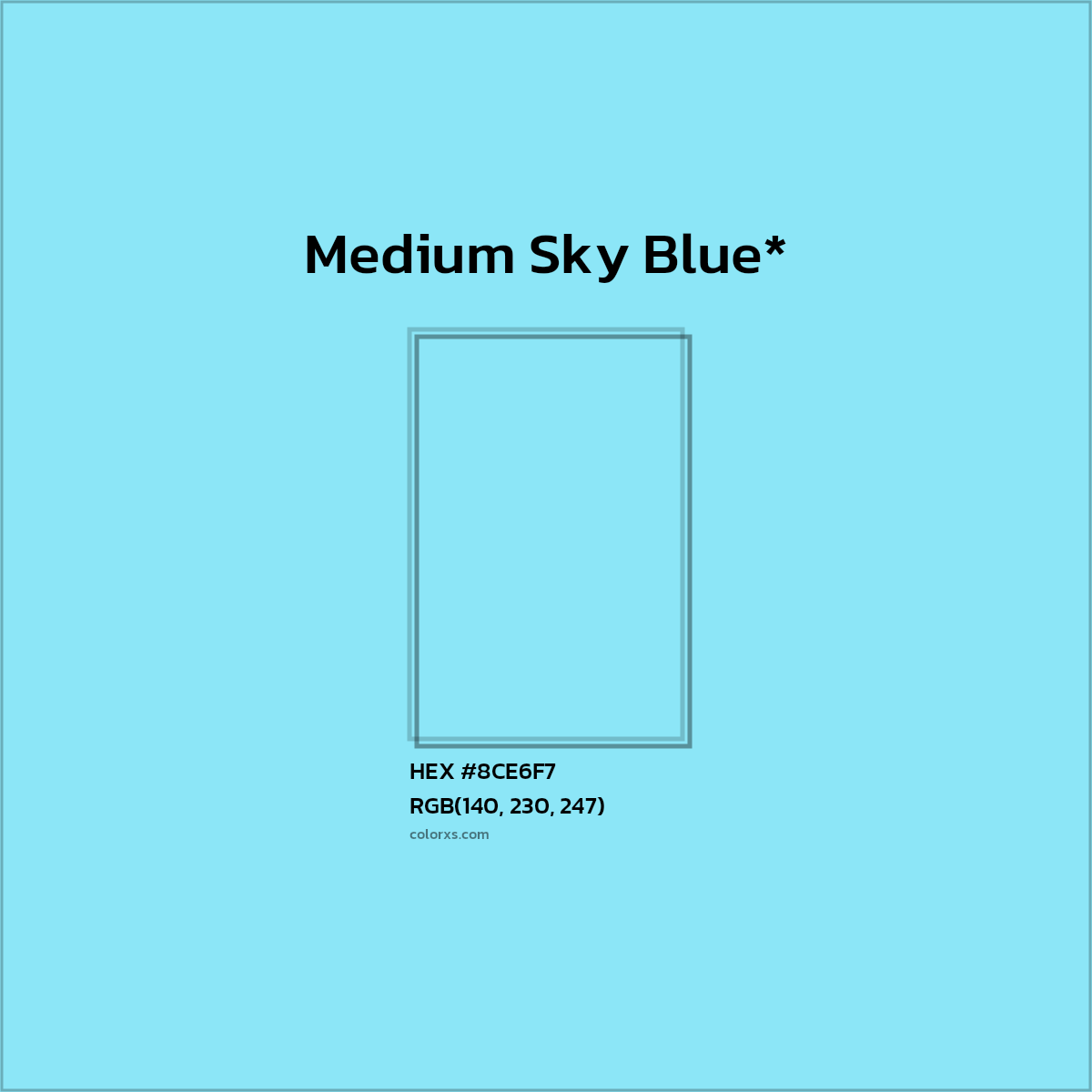 HEX #8CE6F7 Color Name, Color Code, Palettes, Similar Paints, Images