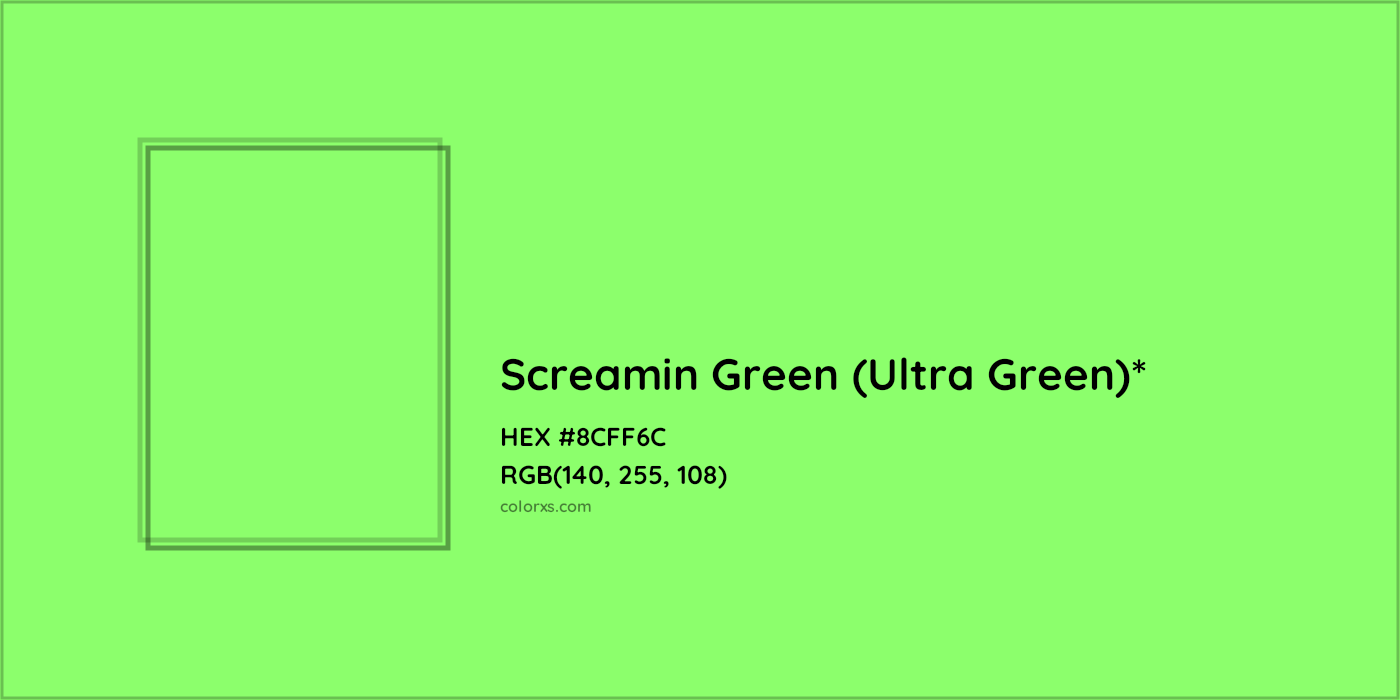 HEX #8CFF6C Color Name, Color Code, Palettes, Similar Paints, Images