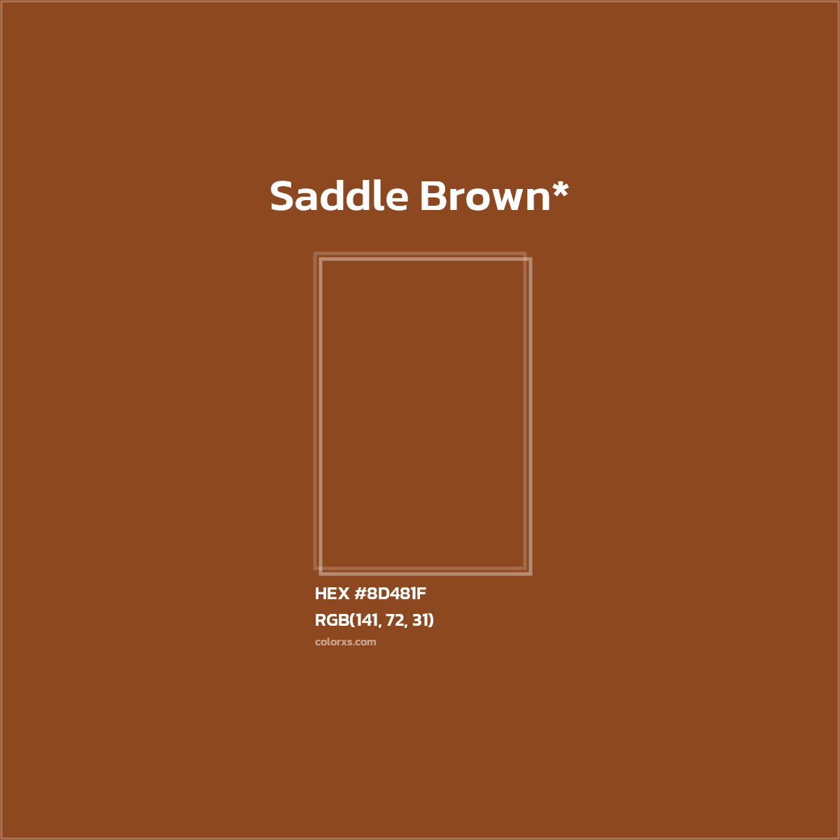 HEX #8D481F Color Name, Color Code, Palettes, Similar Paints, Images