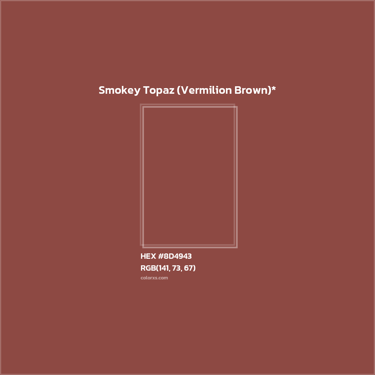 HEX #8D4943 Color Name, Color Code, Palettes, Similar Paints, Images