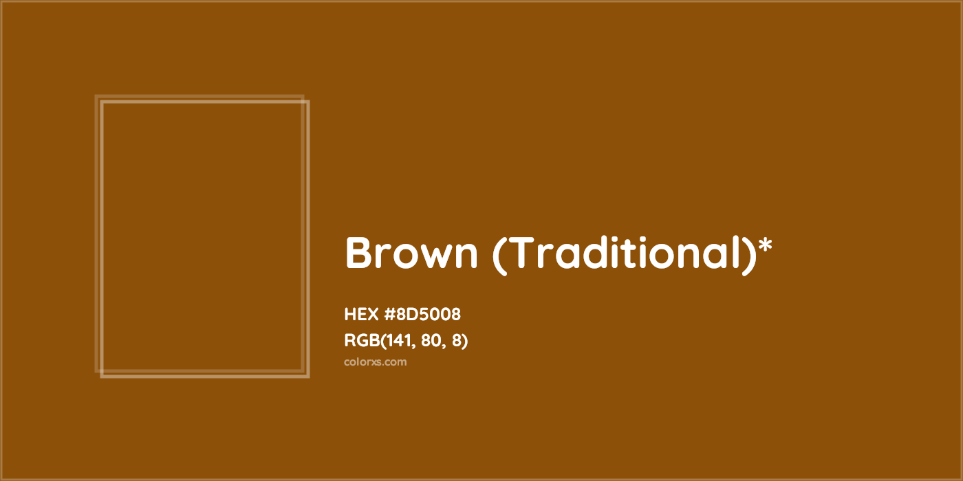 HEX #8D5008 Color Name, Color Code, Palettes, Similar Paints, Images