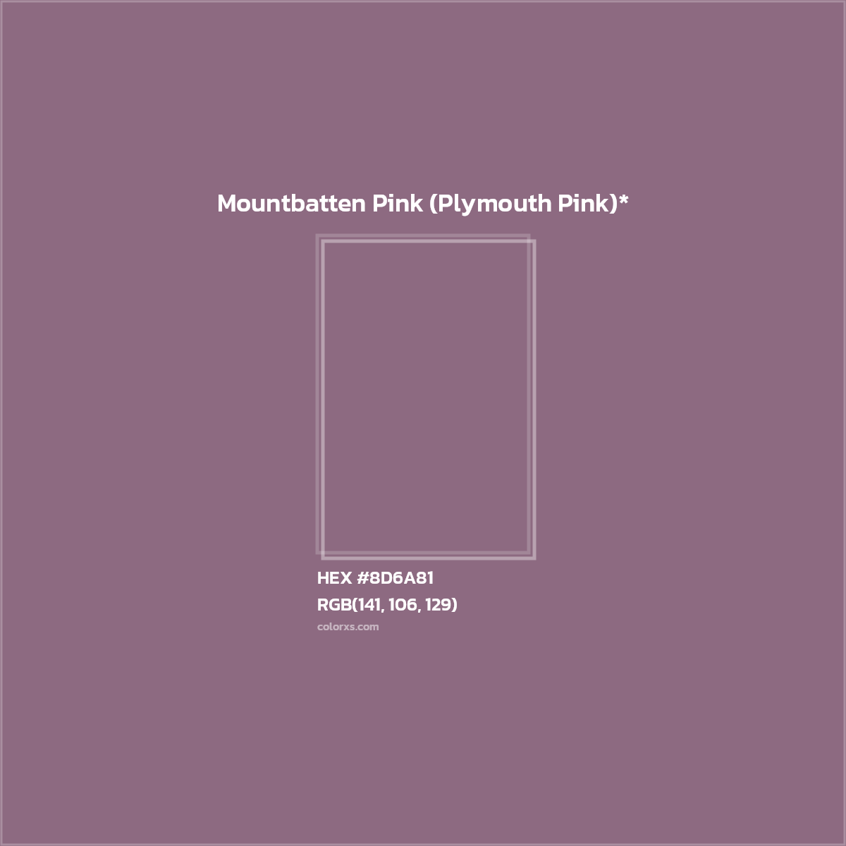 HEX #8D6A81 Color Name, Color Code, Palettes, Similar Paints, Images