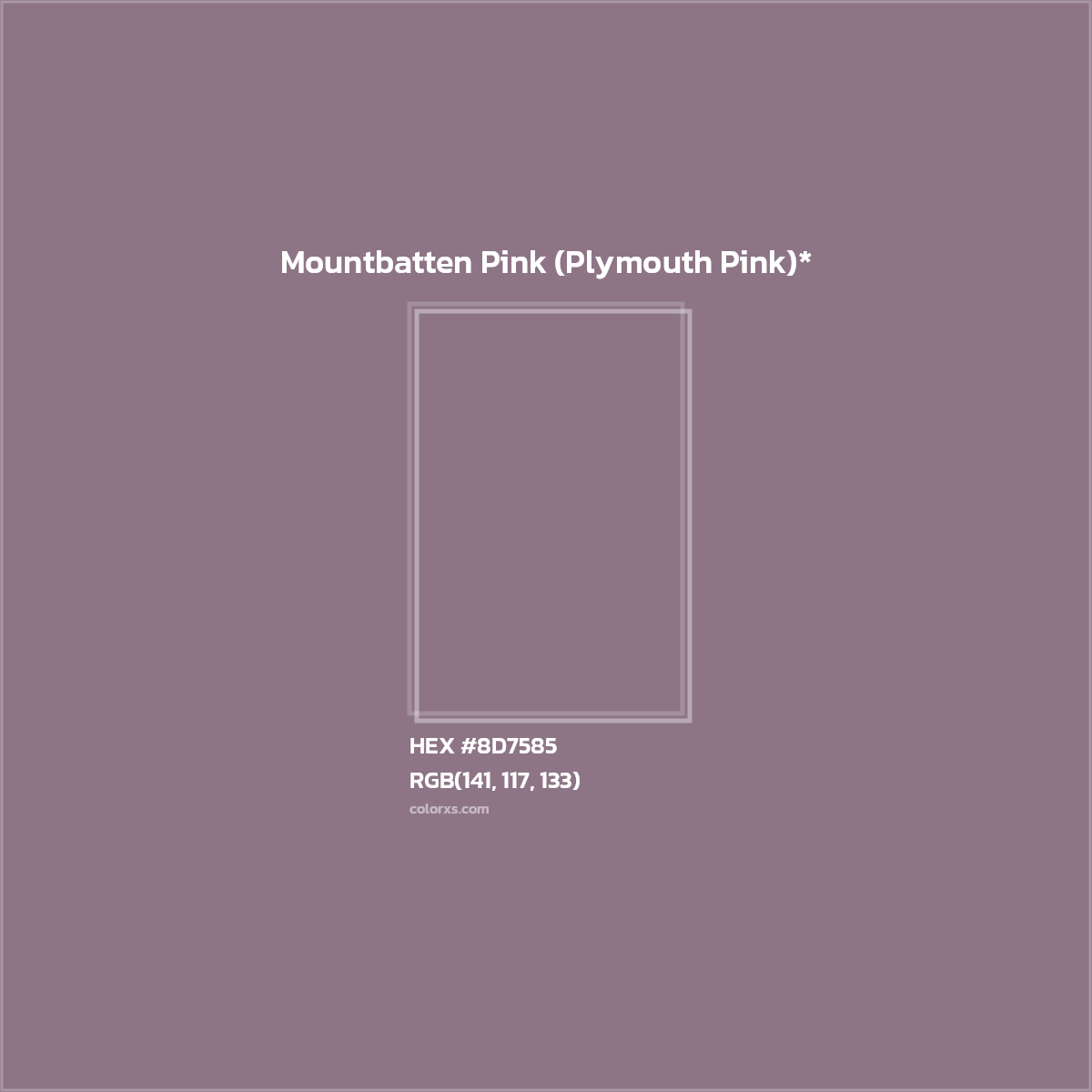 HEX #8D7585 Color Name, Color Code, Palettes, Similar Paints, Images