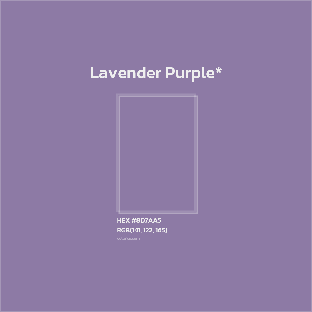 HEX #8D7AA5 Color Name, Color Code, Palettes, Similar Paints, Images