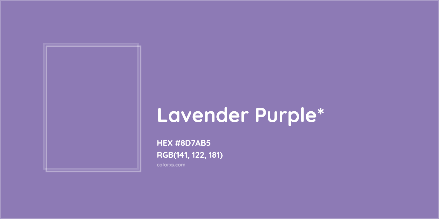 HEX #8D7AB5 Color Name, Color Code, Palettes, Similar Paints, Images