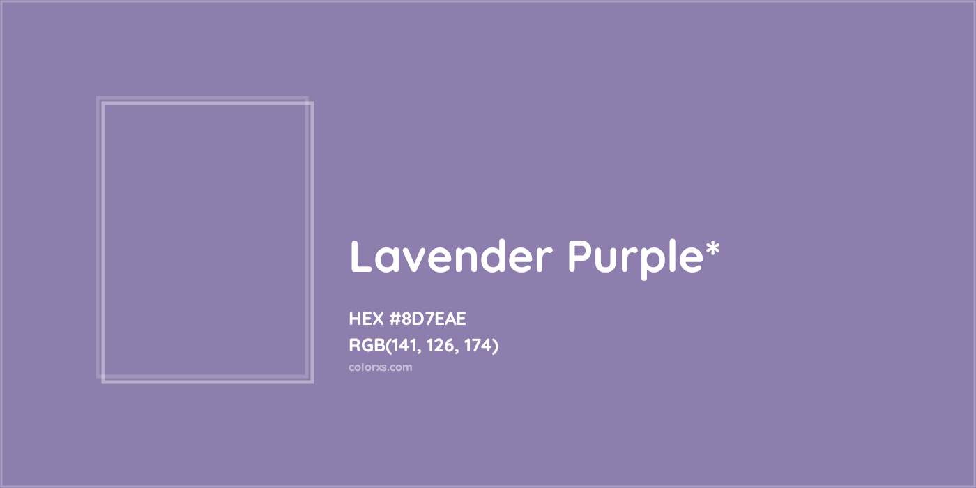 HEX #8D7EAE Color Name, Color Code, Palettes, Similar Paints, Images