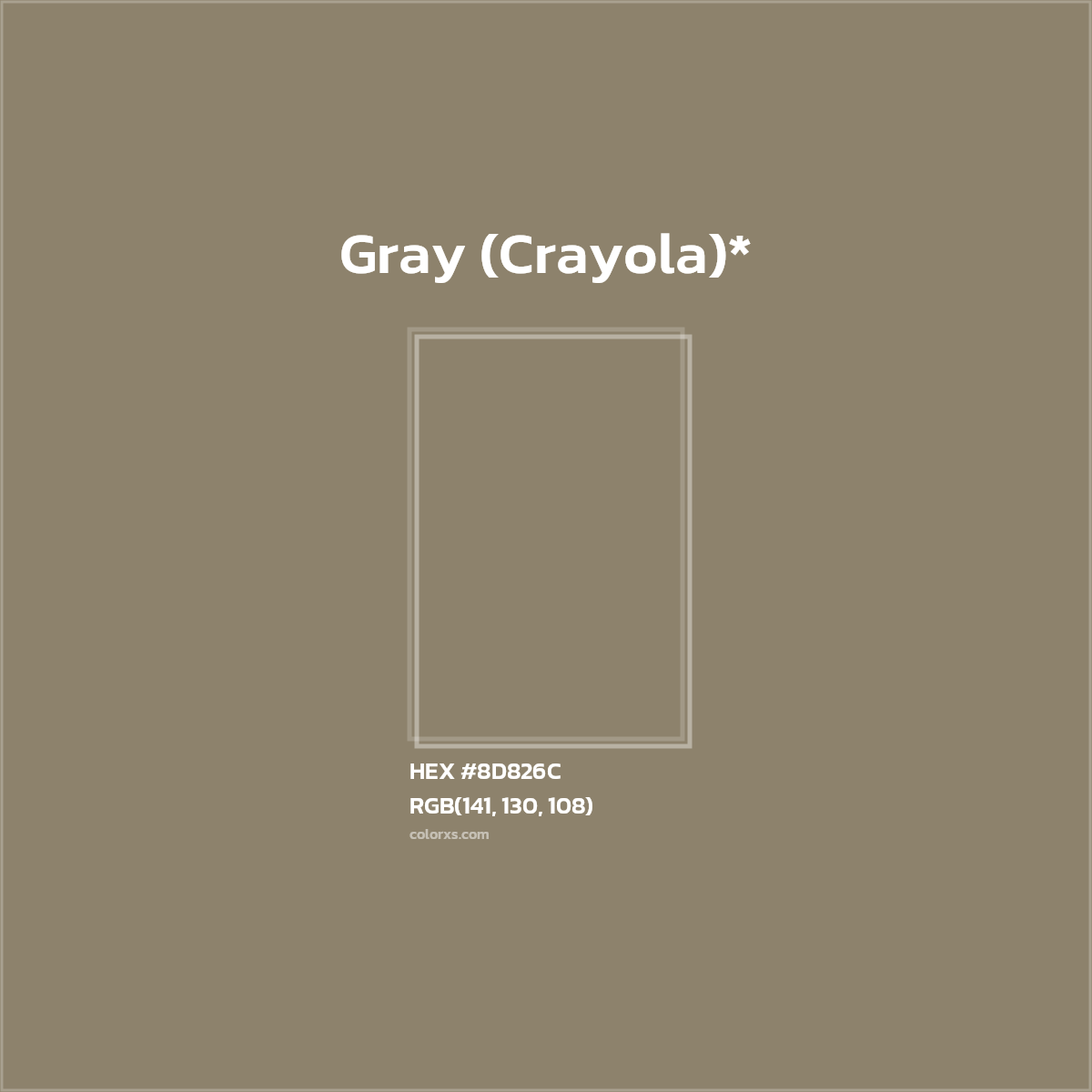 HEX #8D826C Color Name, Color Code, Palettes, Similar Paints, Images