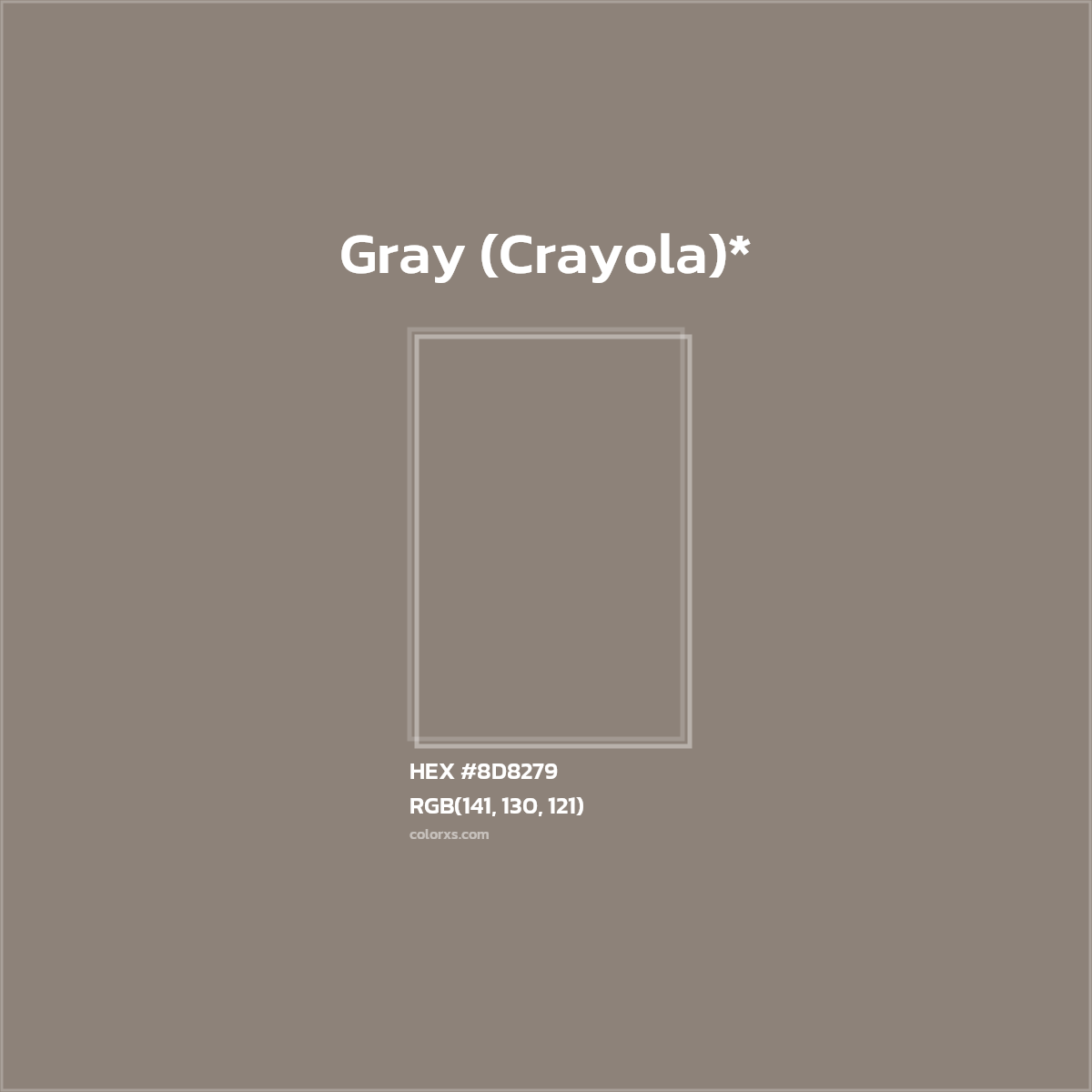 HEX #8D8279 Color Name, Color Code, Palettes, Similar Paints, Images