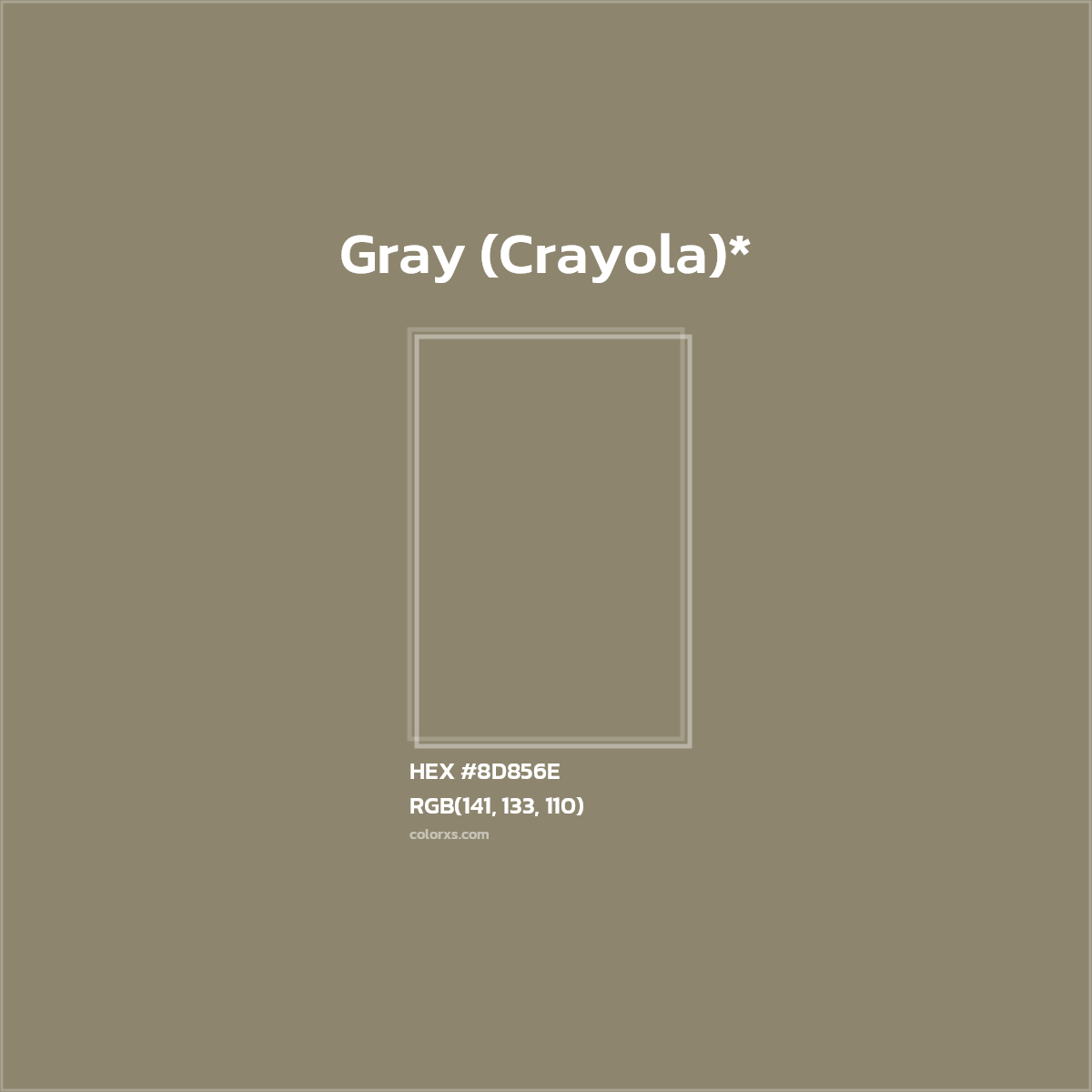HEX #8D856E Color Name, Color Code, Palettes, Similar Paints, Images