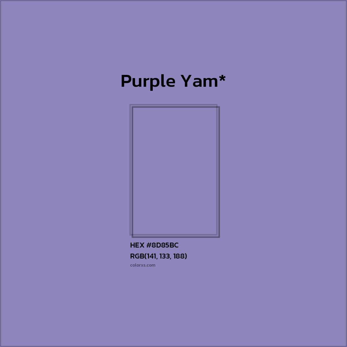 HEX #8D85BC Color Name, Color Code, Palettes, Similar Paints, Images