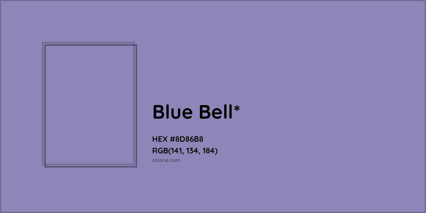 HEX #8D86B8 Color Name, Color Code, Palettes, Similar Paints, Images