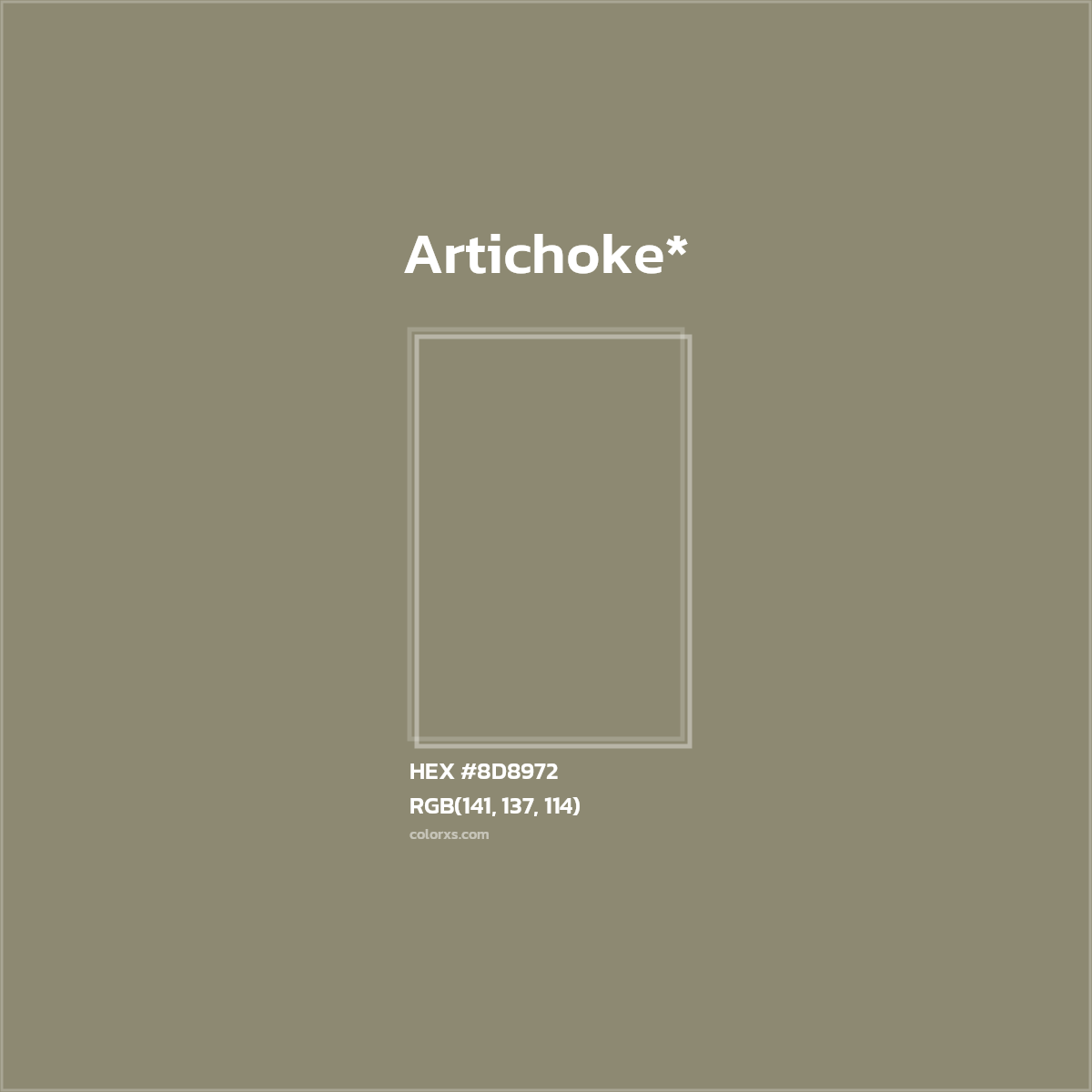HEX #8D8972 Color Name, Color Code, Palettes, Similar Paints, Images