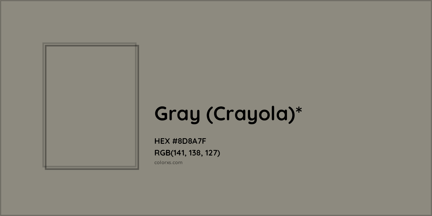 HEX #8D8A7F Color Name, Color Code, Palettes, Similar Paints, Images