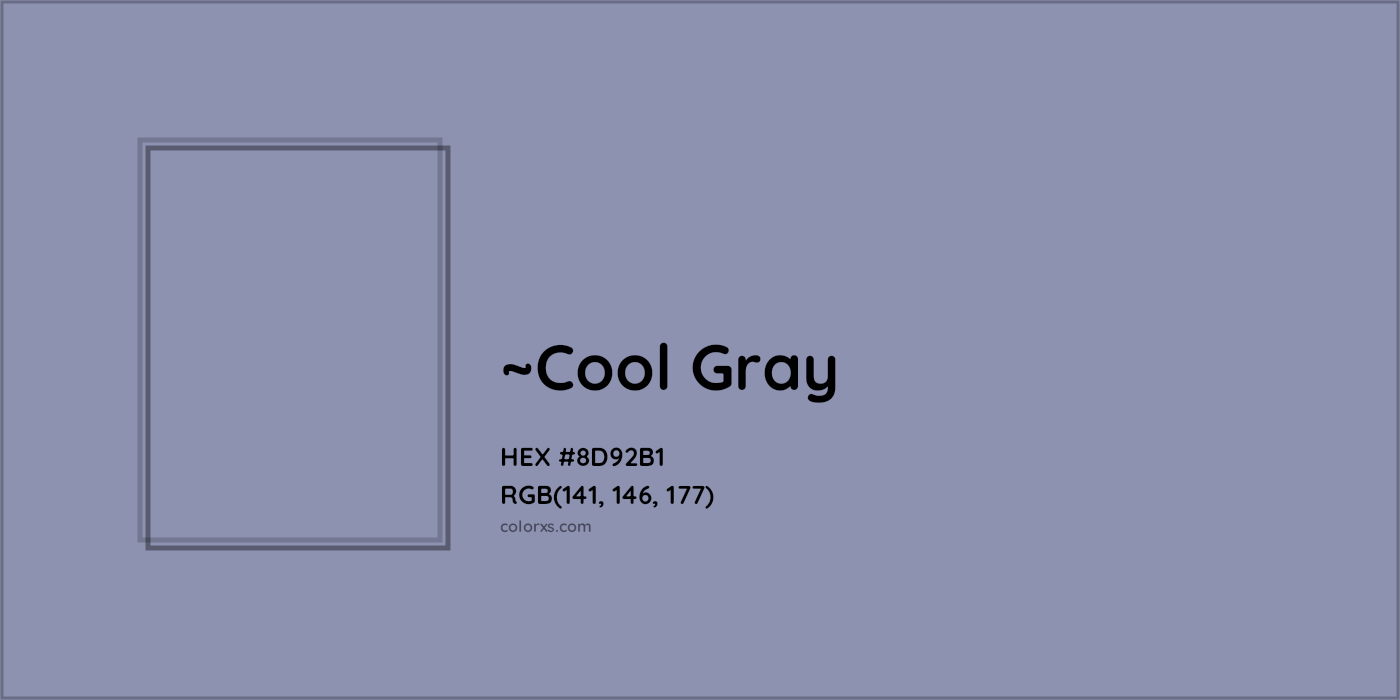 HEX #8D92B1 Color Name, Color Code, Palettes, Similar Paints, Images