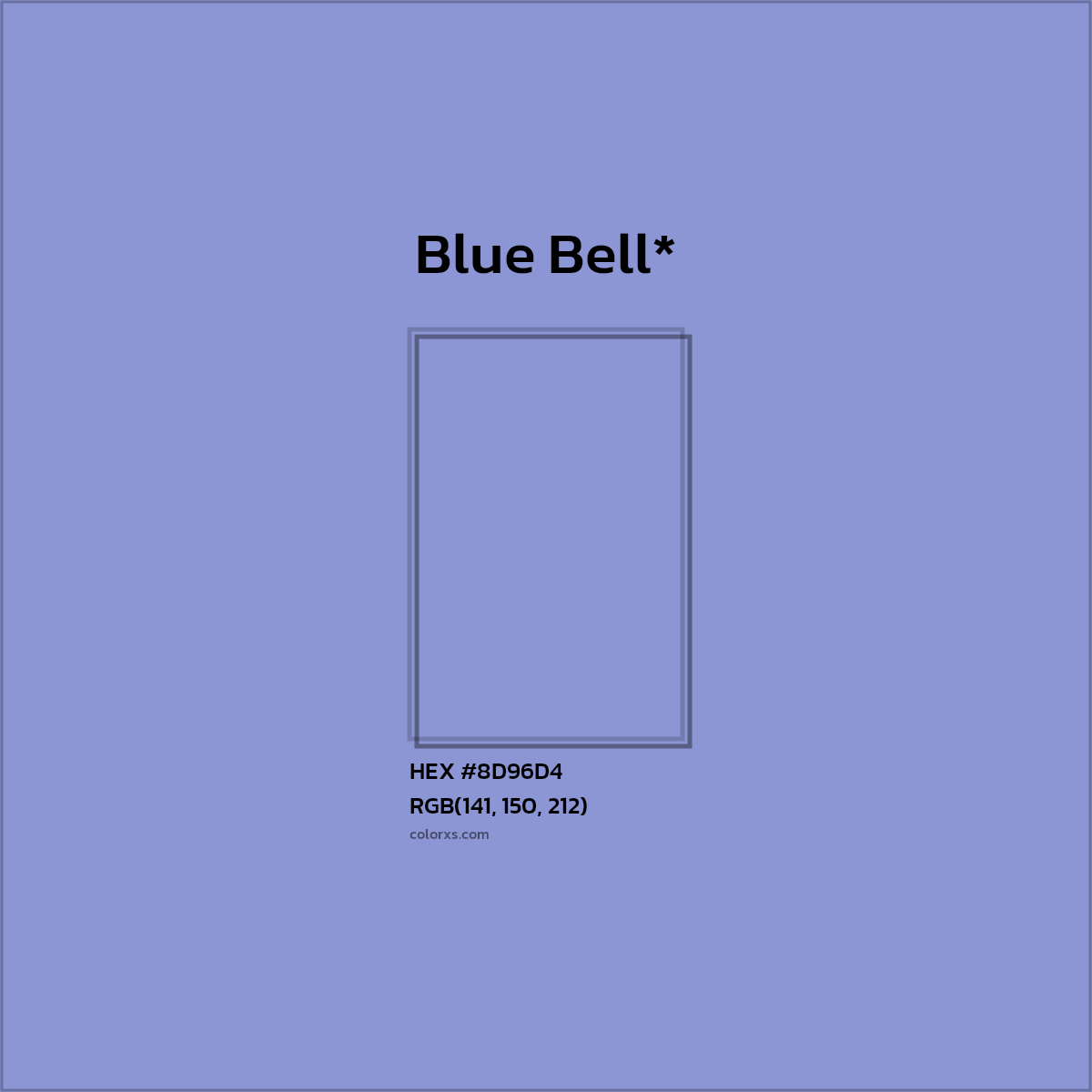 HEX #8D96D4 Color Name, Color Code, Palettes, Similar Paints, Images
