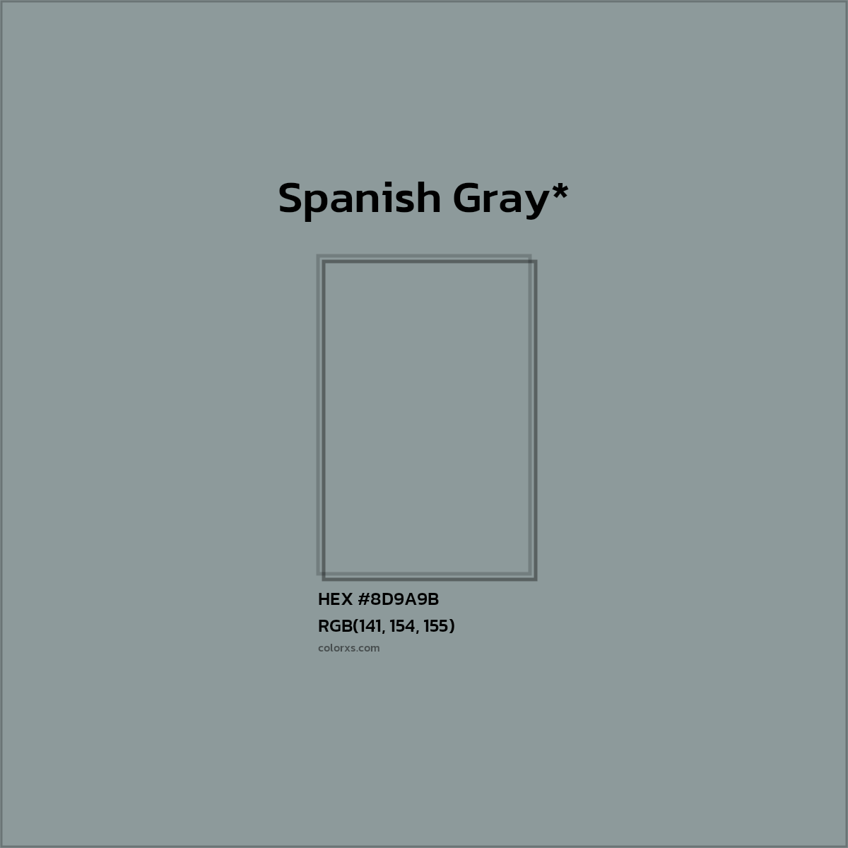 HEX #8D9A9B Color Name, Color Code, Palettes, Similar Paints, Images