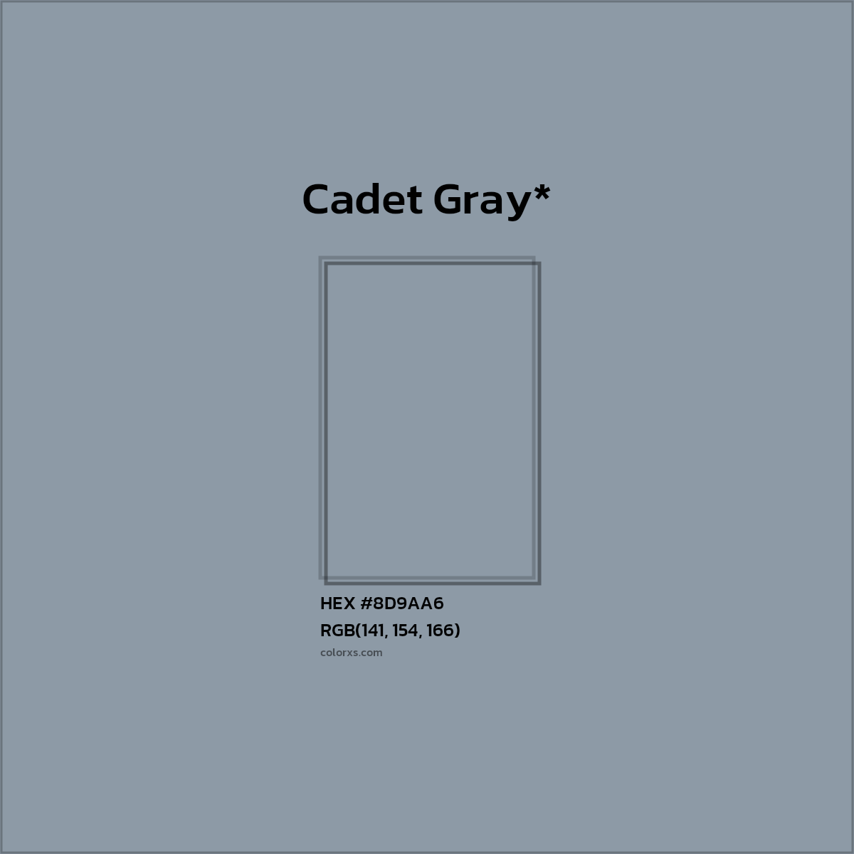 HEX #8D9AA6 Color Name, Color Code, Palettes, Similar Paints, Images