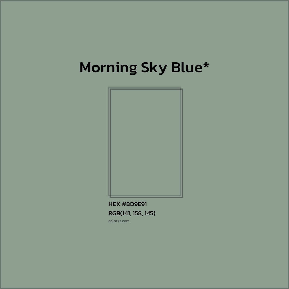 HEX #8D9E91 Color Name, Color Code, Palettes, Similar Paints, Images