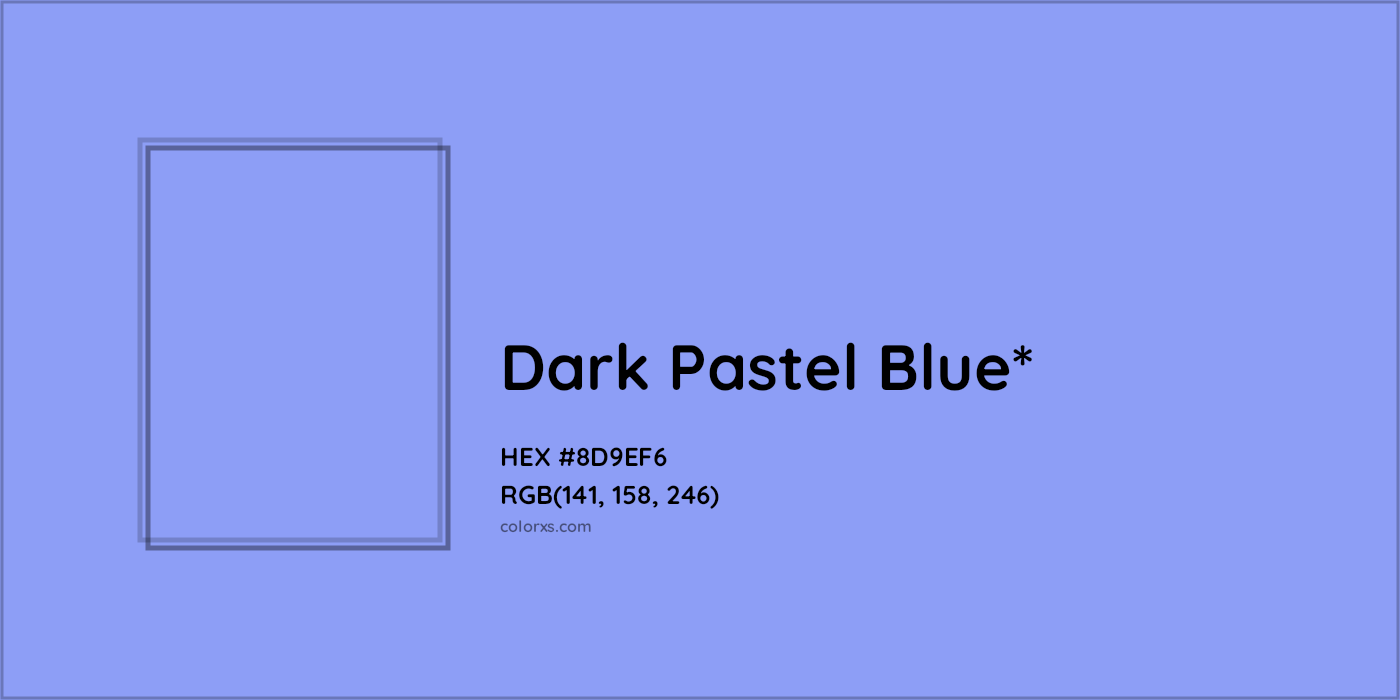 HEX #8D9EF6 Color Name, Color Code, Palettes, Similar Paints, Images