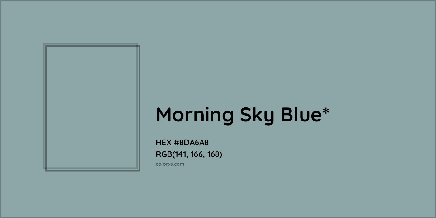 HEX #8DA6A8 Color Name, Color Code, Palettes, Similar Paints, Images