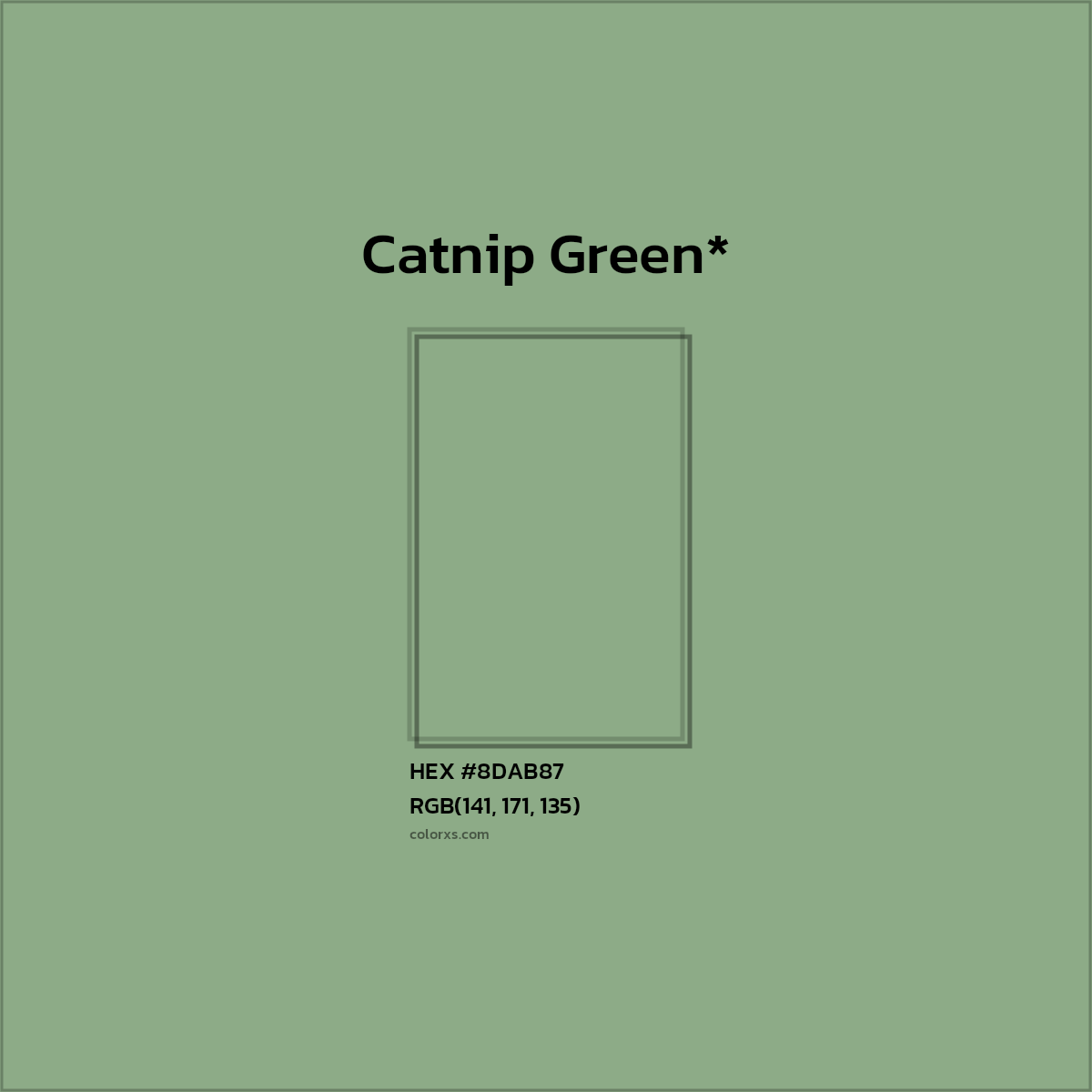 HEX #8DAB87 Color Name, Color Code, Palettes, Similar Paints, Images