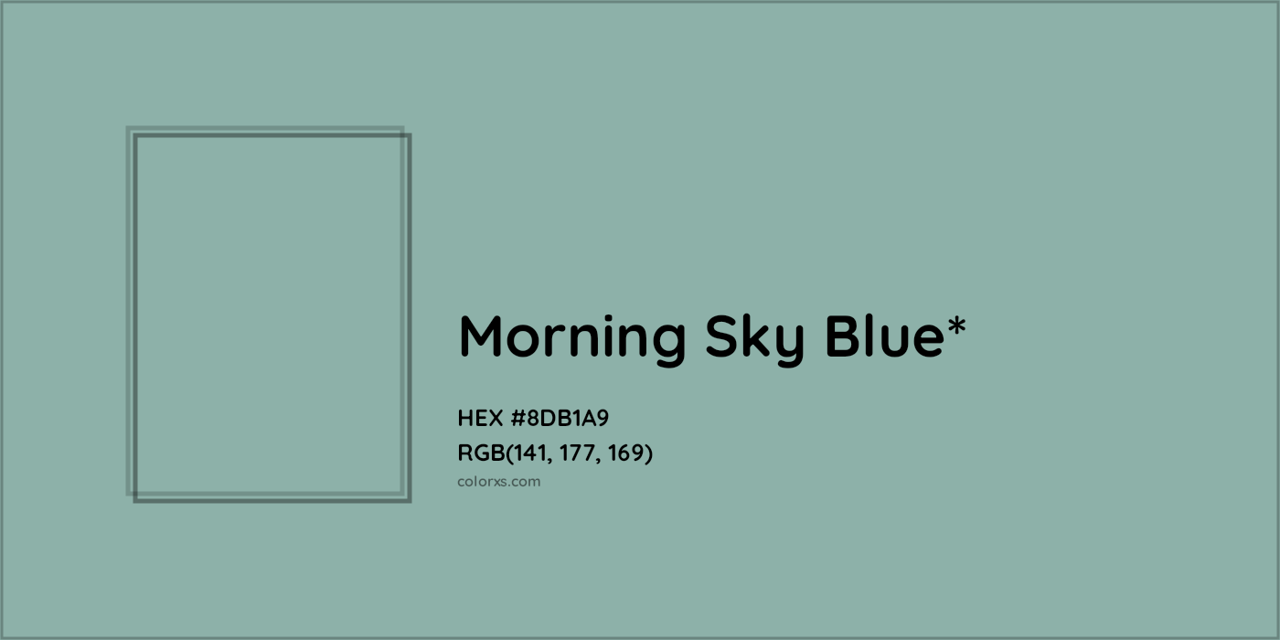 HEX #8DB1A9 Color Name, Color Code, Palettes, Similar Paints, Images