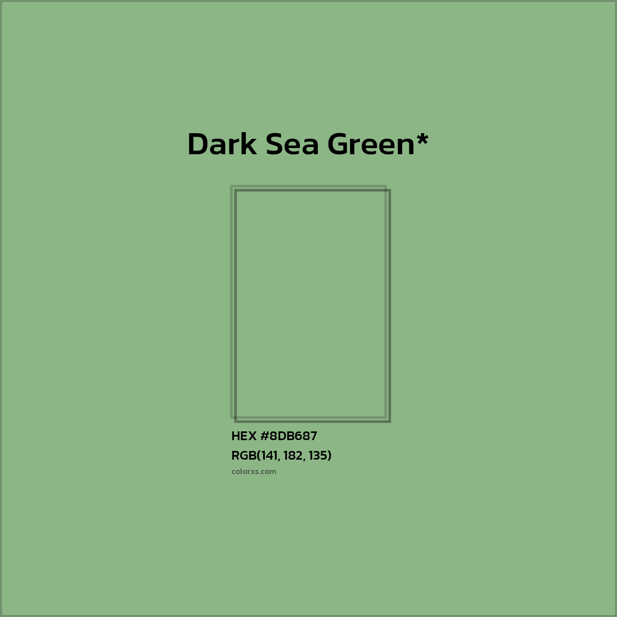 HEX #8DB687 Color Name, Color Code, Palettes, Similar Paints, Images