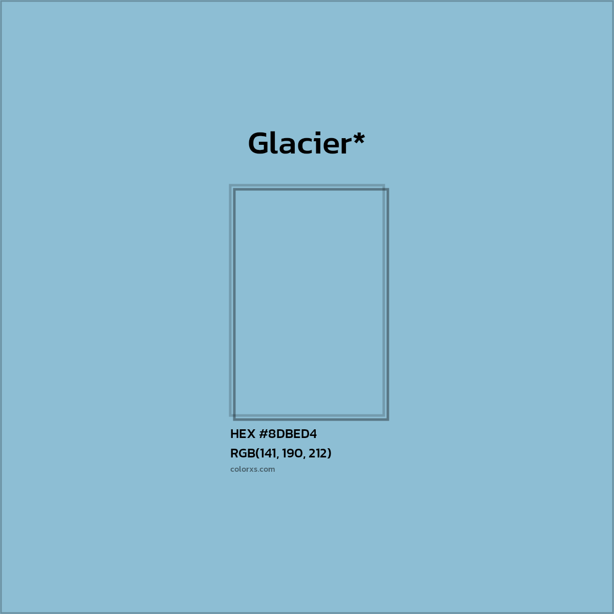 HEX #8DBED4 Color Name, Color Code, Palettes, Similar Paints, Images