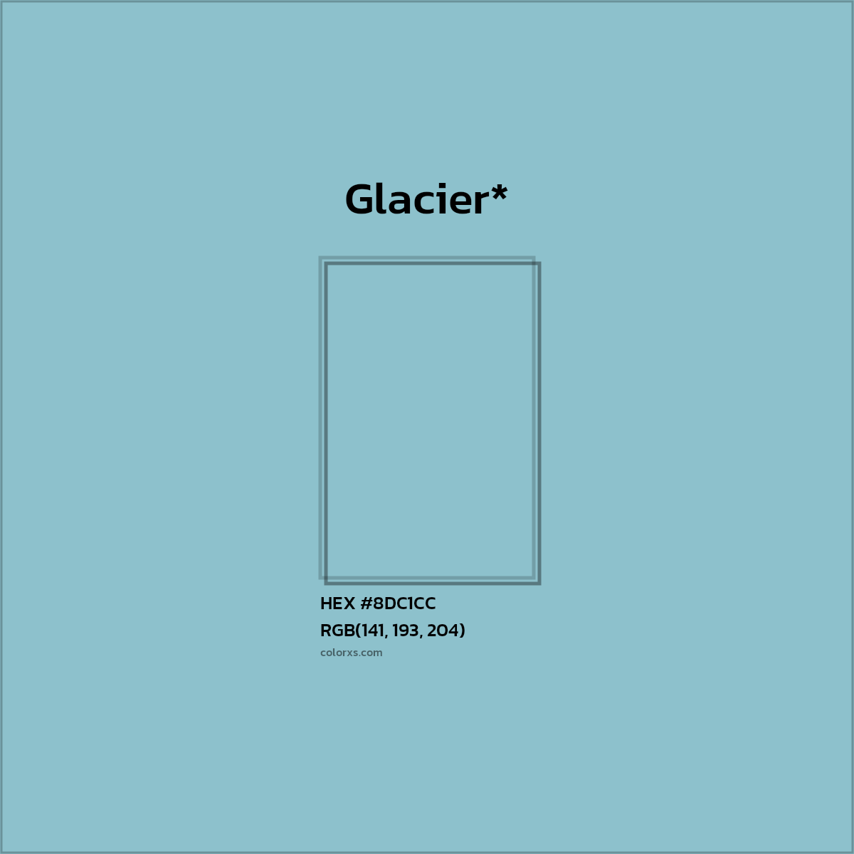 HEX #8DC1CC Color Name, Color Code, Palettes, Similar Paints, Images