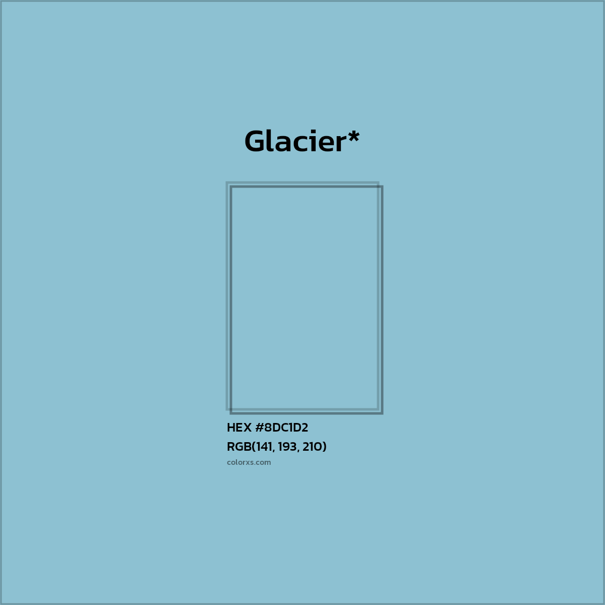 HEX #8DC1D2 Color Name, Color Code, Palettes, Similar Paints, Images