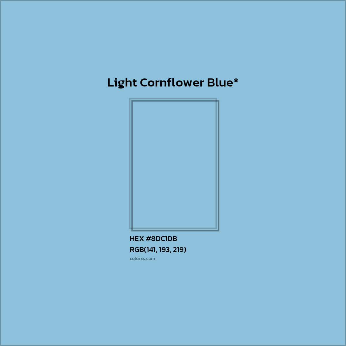 HEX #8DC1DB Color Name, Color Code, Palettes, Similar Paints, Images
