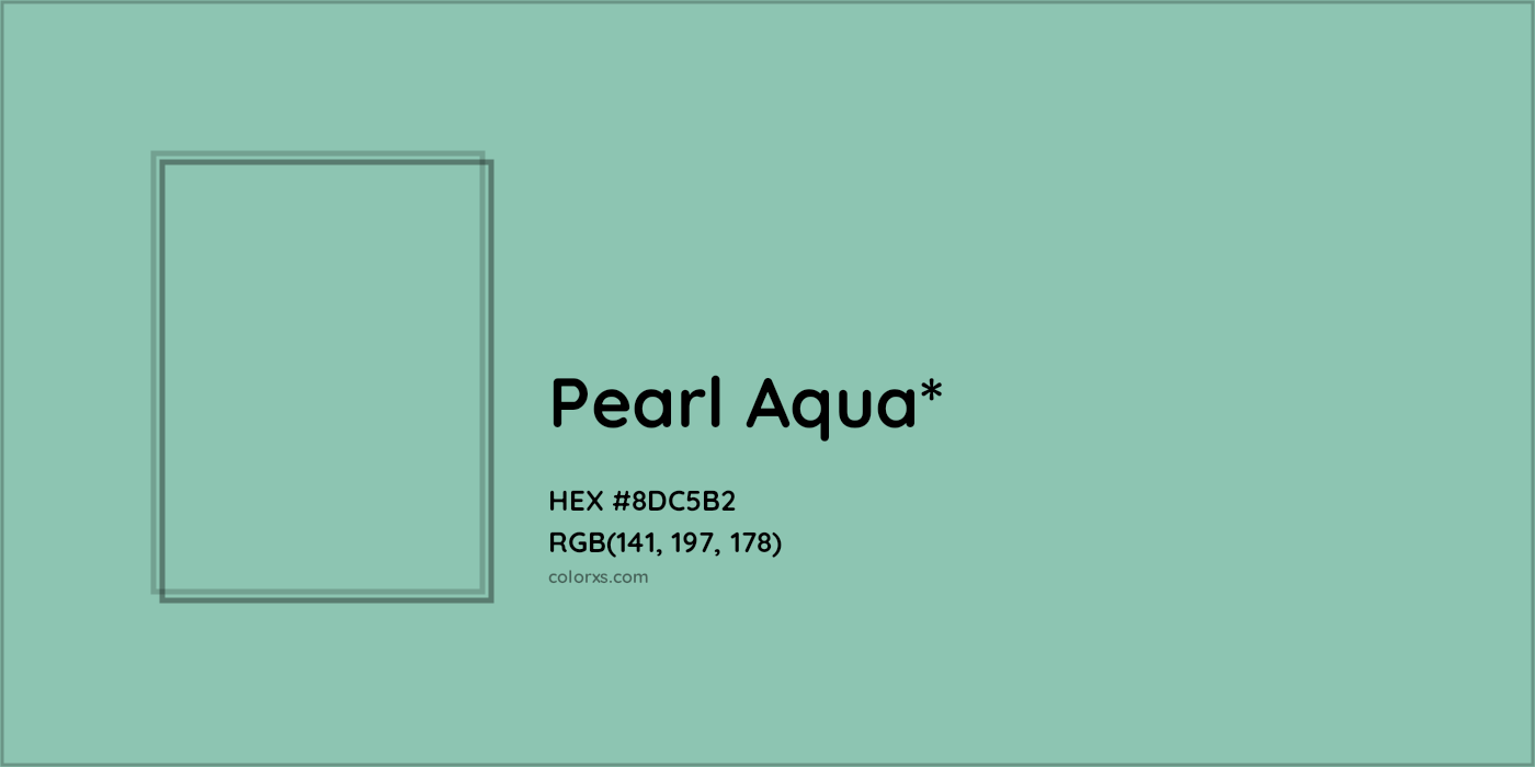 HEX #8DC5B2 Color Name, Color Code, Palettes, Similar Paints, Images