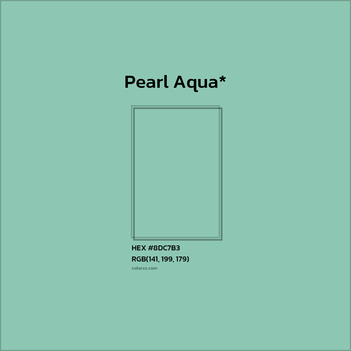 HEX #8DC7B3 Color Name, Color Code, Palettes, Similar Paints, Images