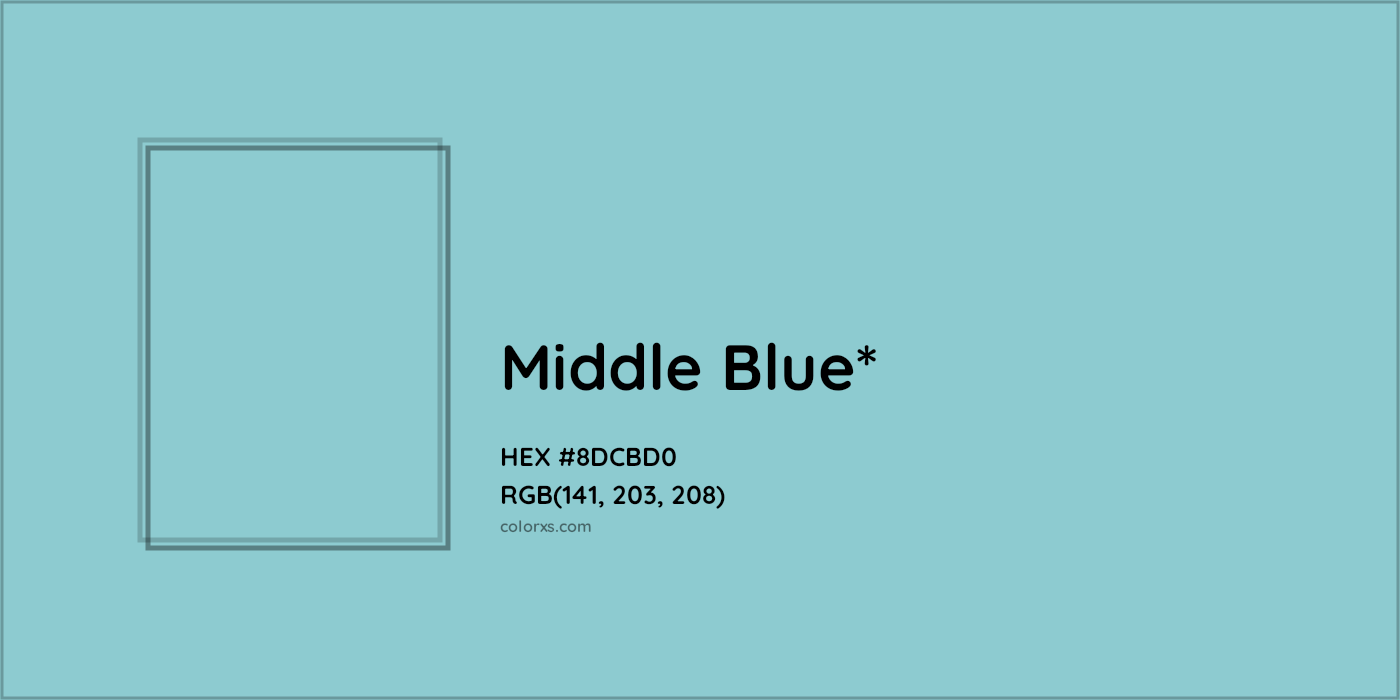 HEX #8DCBD0 Color Name, Color Code, Palettes, Similar Paints, Images