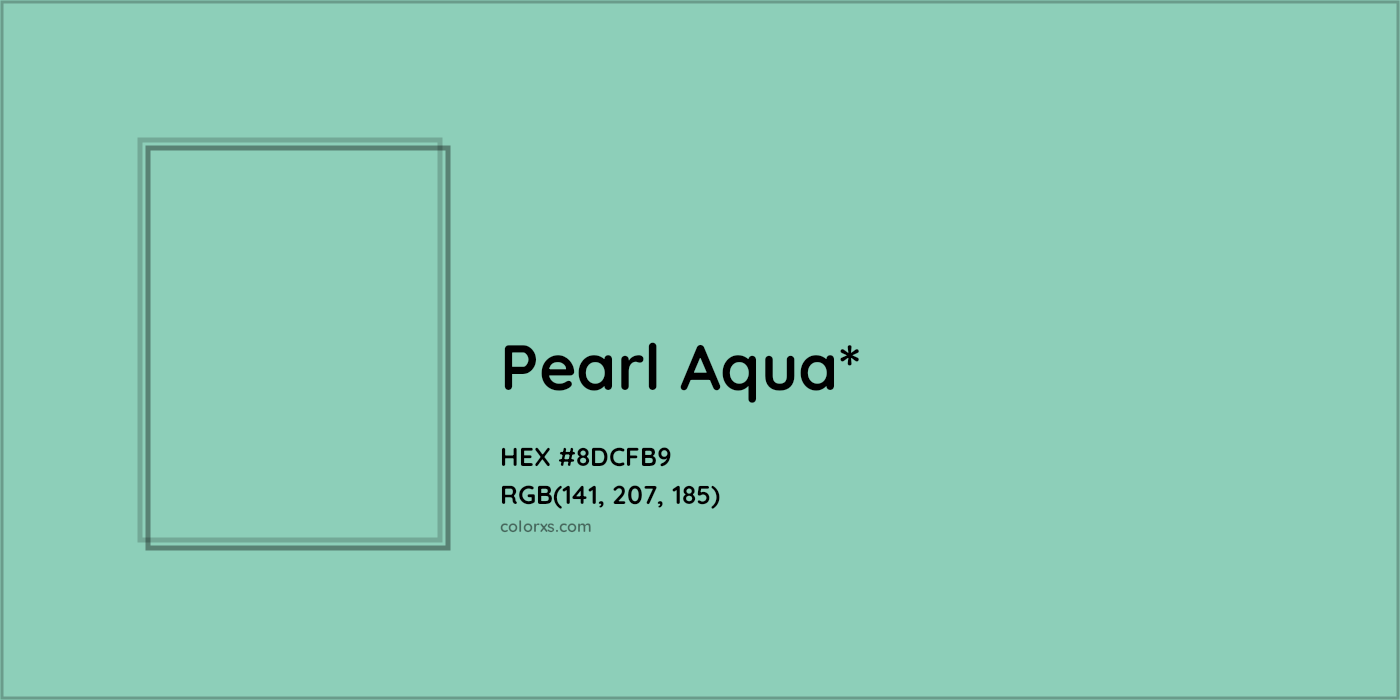 HEX #8DCFB9 Color Name, Color Code, Palettes, Similar Paints, Images